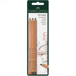 Faber-Castell Drawing & Colouring PITT Pastel Pencils Blister Of 3 Sanguine Sepia Light Sepia Dark