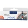 Faber-Castell Pitt Artist Pen Calligraphy Wallet Of 4 - Classic