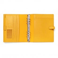 Filofax Finsbury A5 Leather Organiser Mustard