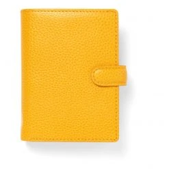 Filofax Finsbury Mini Leather Organiser Mustard