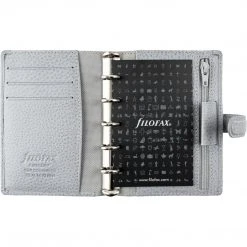 Filofax Finsbury Mini Leather Organiser Slate Grey