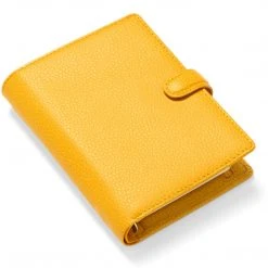 Filofax Finsbury Pocket Leather Organiser Mustard