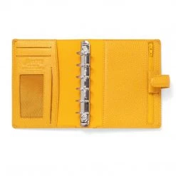 Filofax Finsbury Pocket Leather Organiser Mustard