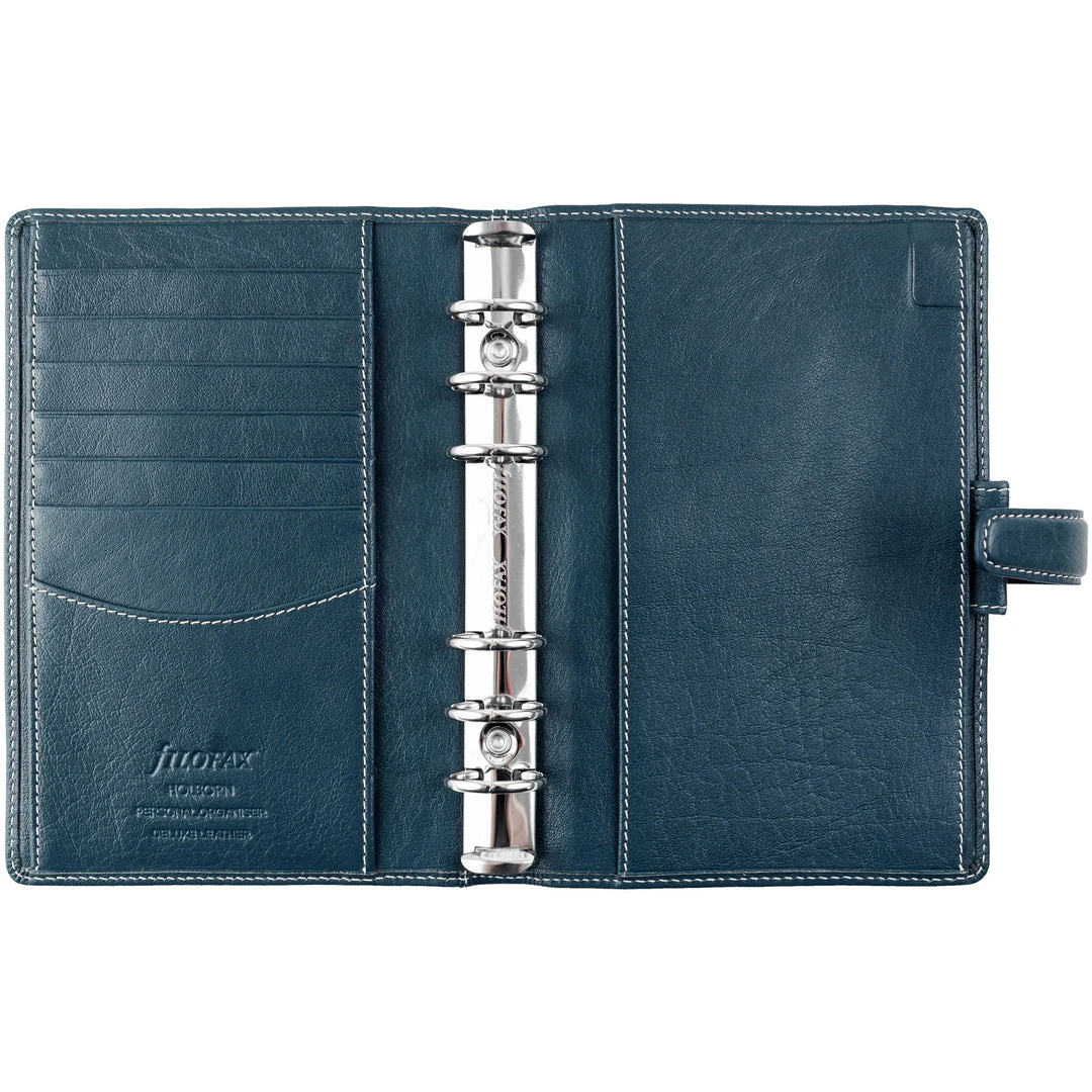 Filofax Holborn Leather Personal Organiser Blue 4 Filofax Holborn Leather Personal Organiser Blue