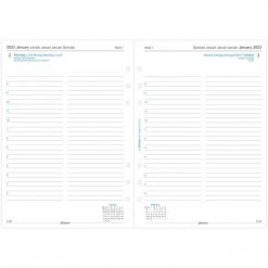 Filofax Day Per Page 5 Language Appointments 2023 A5