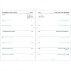 Diaries Filofax Week Per Page 4 Language 2023 A5