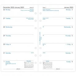 Diaries Filofax Week Per Page English 2023 Personal