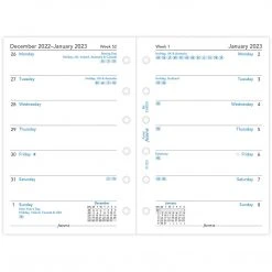 Filofax Week Per Page English 2023 Pocket