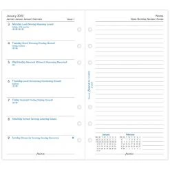 Filofax Week Per Page With Notes 5 Language 2023 Personal Diaries