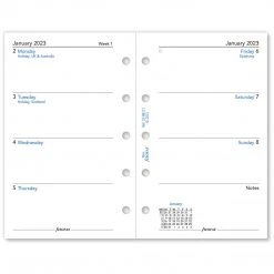 Filofax Week On Two Pages English 2023 Mini