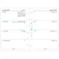 Filofax Week On Two Pages English 2023 Pocket Diaries