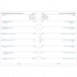 Filofax A5 Week Per Page 4 Language 2022 Diary Refill