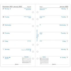 Filofax Personal Week Per Page 2022 Diary Refill
