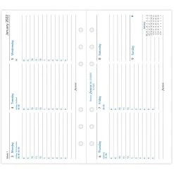 Filofax Personal Week On Two Pages Appointments Horizontal 2022 Diary Refill Diaries