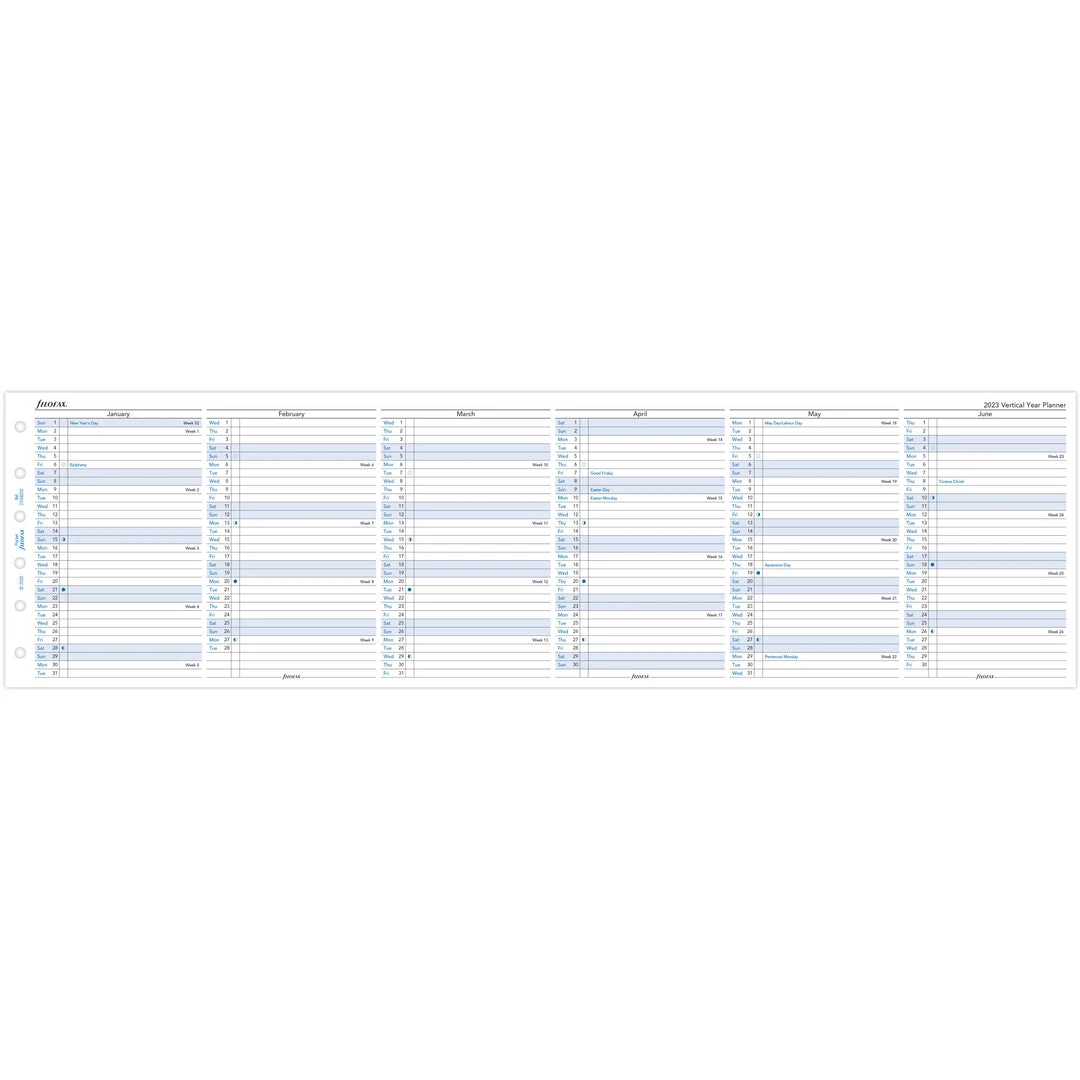 Filofax Diaries Pocket Year Planner Vertical 2023 4 Filofax Diaries Pocket Year Planner Vertical 2023