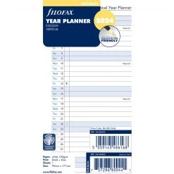 Filofax Year Planner Horizontal 2024 Personal Diaries