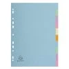 Filing & Folders Exacompta Recycled Dividers 10-Part A4 Pastel 1610E 2 Filing & Folders Exacompta Recycled Dividers 10-Part A4 Pastel 1610E