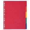 Exacompta Pressboard Dividers 5-Part A4 Maxi 2405E Filing & Folders