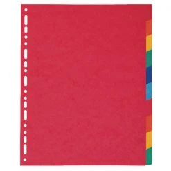 Exacompta Pressboard Dividers 10-Part A4 Maxi 2410E