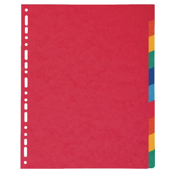 Exacompta Pressboard Dividers 10-Part A4 Maxi 2410E 3 Exacompta Pressboard Dividers 10-Part A4 Maxi 2410E