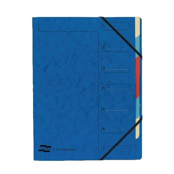 Filing & Folders Exacompta Europa 7-Part Organiser A4 Blue 5219Z 3 Filing & Folders Exacompta Europa 7-Part Organiser A4 Blue 5219Z