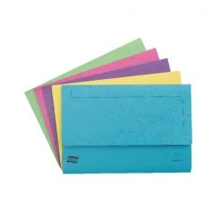 Exacompta Europa Pocket Wallet Foolscap Assorted C 3156Z Filing & Folders