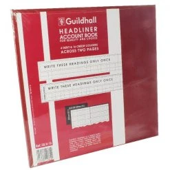 Exacompta Guildhall Burgundy Headliner 20 Column Account Book 58/4-16 1384 Books, Pads & Albums