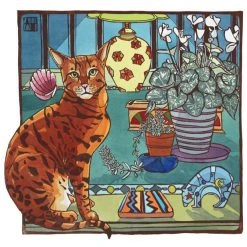 Green Pebble Amie Haslen - Ruben And The Bear Greetings Cards