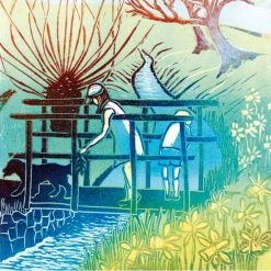 Green Pebble Caroline Barker - Pooh Sticks