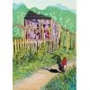 Green Pebble Greetings Cards Caryl Challis - Allotment Cockerel