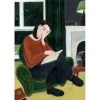 Green Pebble Dee Nickerson - The Book Lover Greetings Cards
