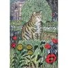 Green Pebble Greetings Cards Jane Dignum -Cat In The Garden