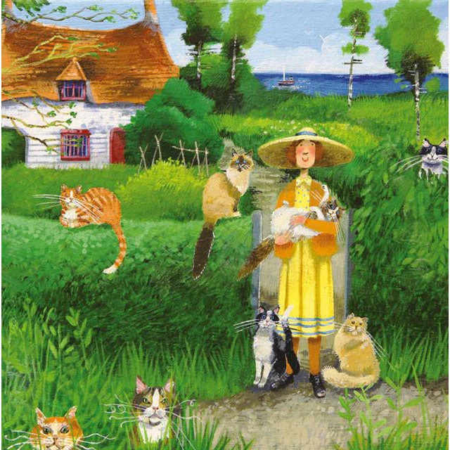 Green Pebble Stephanie Lambourne - Pussy Willow Cottage Greetings Cards 3 Green Pebble Stephanie Lambourne - Pussy Willow Cottage Greetings Cards