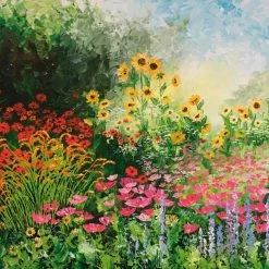 Green Pebble Sarah Pye -Profusion Of Colour Greetings Cards