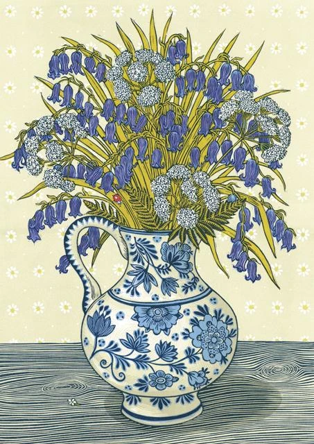 Green Pebble Vanessa Lubach -Bluebells And Cow Parsley Greetings Cards 3 Green Pebble Vanessa Lubach -Bluebells And Cow Parsley Greetings Cards