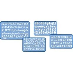 Student Stationery Helix Lettering Stencil Set (4 Piece)