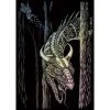 Royal & Langnickel Paint By Numbers And Scraper Board Sets Holographic Mini Foil Forest Dragon
