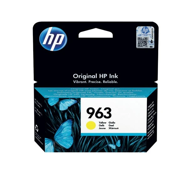 Hewlett Packard Inkjet Cartridges HP 963 Original Ink Cartridge Yellow 3JA25AE 3 Hewlett Packard Inkjet Cartridges HP 963 Original Ink Cartridge Yellow 3JA25AE