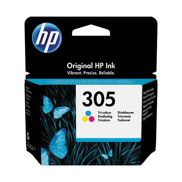 Hewlett Packard HP 305 Original Ink Cartridge Tri Colour 3YM60AE 3 Hewlett Packard HP 305 Original Ink Cartridge Tri Colour 3YM60AE