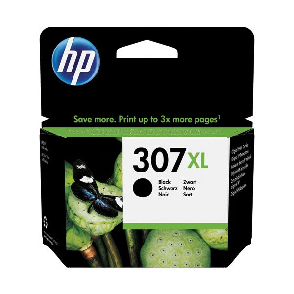Hewlett Packard HP 307XL Extra High Yield Original Ink Cartridge Black 3YM64AE 3 Hewlett Packard HP 307XL Extra High Yield Original Ink Cartridge Black 3YM64AE