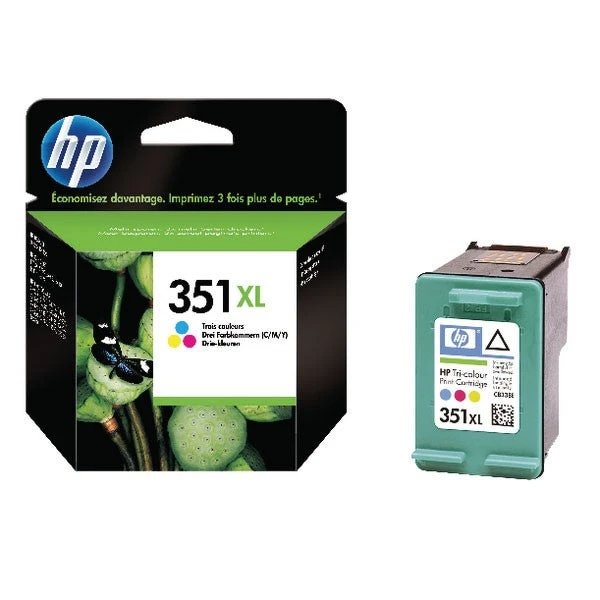 Hewlett Packard Inkjet Cartridges HP 351 XL Inkjet Cartridge Tri-Colour High Yield CB338EE 3 Hewlett Packard Inkjet Cartridges HP 351 XL Inkjet Cartridge Tri-Colour High Yield CB338EE