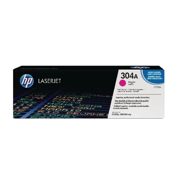 HP 304A Magenta Laserjet Toner Cartridge CC533A 3 HP 304A Magenta Laserjet Toner Cartridge CC533A