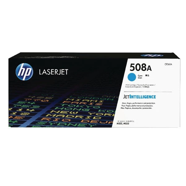 Hewlett Packard HP 508A Cyan Laserjet Toner Cartridge CF361A 3 Hewlett Packard HP 508A Cyan Laserjet Toner Cartridge CF361A