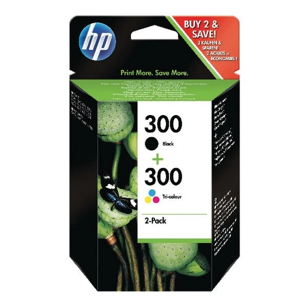 Hewlett Packard Inkjet Cartridges HP 300 Black /Cyan/Magenta/Yellow Inkjet Cartridge CN637EE 3 Hewlett Packard Inkjet Cartridges HP 300 Black /Cyan/Magenta/Yellow Inkjet Cartridge CN637EE