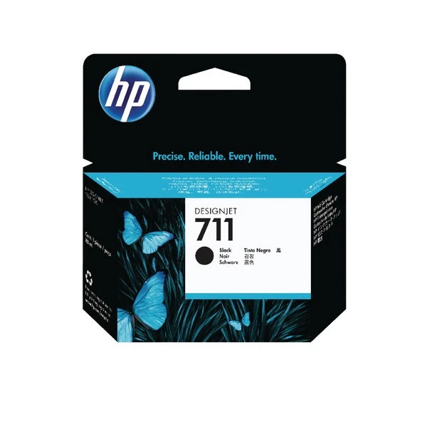 Hewlett Packard Inkjet Cartridges HP 711 Black Inkjet Cartridge CZ133A 3 Hewlett Packard Inkjet Cartridges HP 711 Black Inkjet Cartridge CZ133A