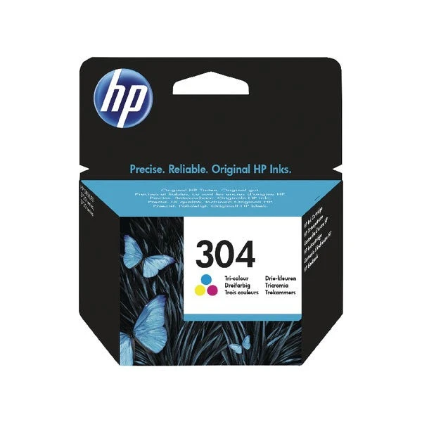 Hewlett Packard HP 304 Ink Cartridge Tricolour N9K05AE#BGX Inkjet Cartridges 3 Hewlett Packard HP 304 Ink Cartridge Tricolour N9K05AE#BGX Inkjet Cartridges