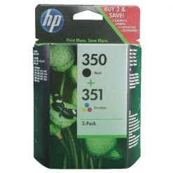 Hewlett Packard HP 350/351 Black /Cyan/Magenta/Yellow Ink Cartridges SD412EE