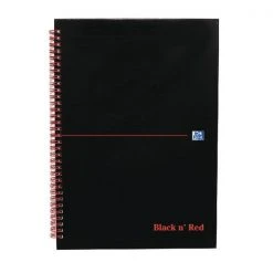 Black N Red Notebooks And Journals Black N' Red Ruled Perforated Wirebound Hardback Notebook A4 100102248