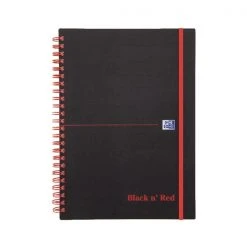 Black N Red Notebooks And Journals Black N' Red Ruled Polypropylene Wirebound Notebook 140 Pages A5 846350109