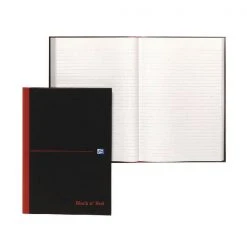 Black N Red Notebooks And Journals Black N' Red Feint Ruled Casebound Hardback Notebook Ruled A4 100080446